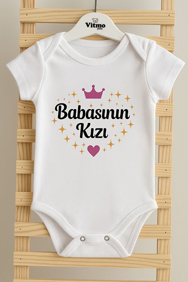 Special Design Daddy's Girl 100% Natural Cotton Organic Printed Snap-On Bodysuit Baby Badi