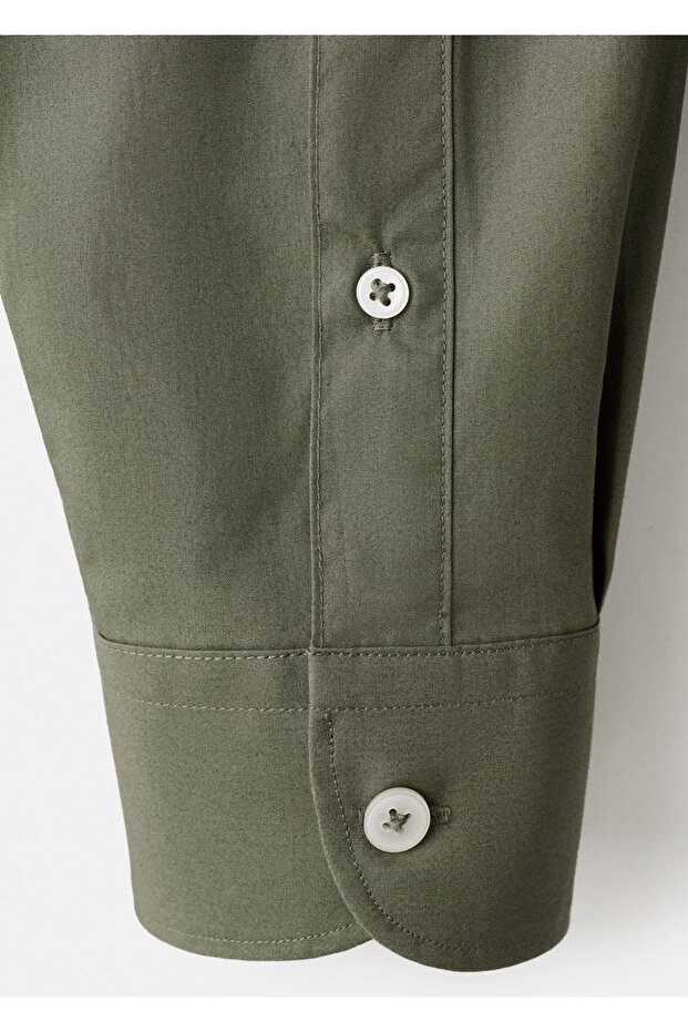 Regular fit %100 pamuklu gömlek - 5