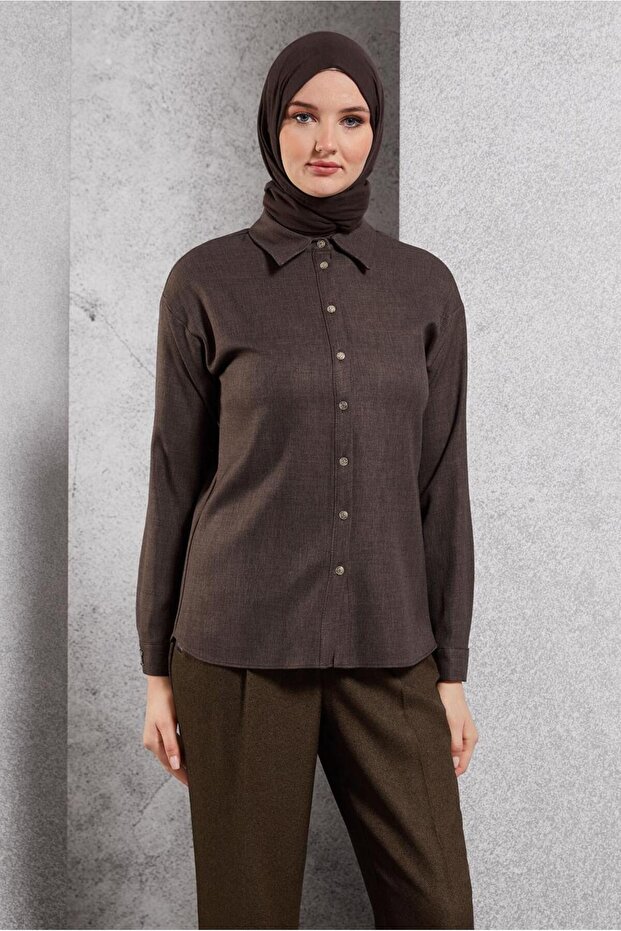 Shirt Collar Blouse 45126