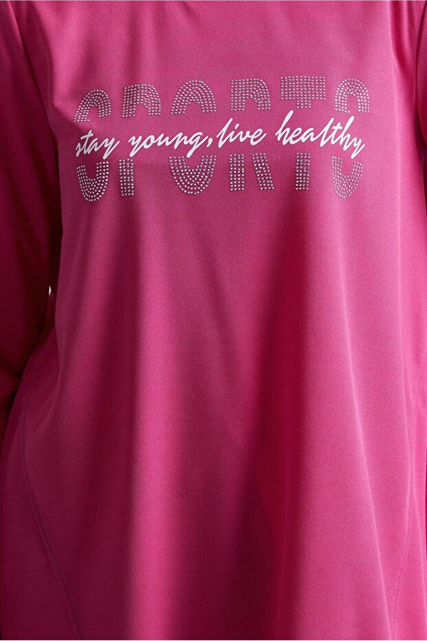 BASKILI EŞOFMAN TUNİK 44765 - 4