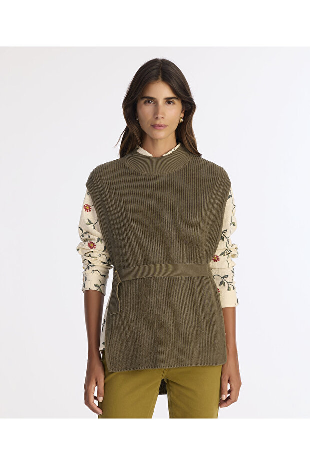 Regular Bisiklet Yaka Yelek - 1