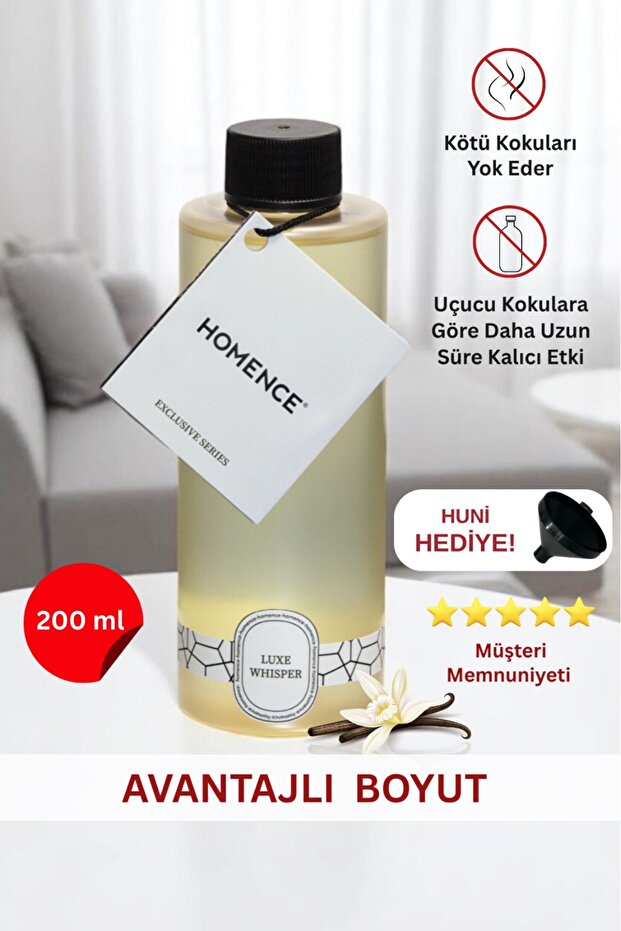 Luxe Whisper Sandal Odunsu Yedek Esans Refill Oda Kokusu 200 ml - 1