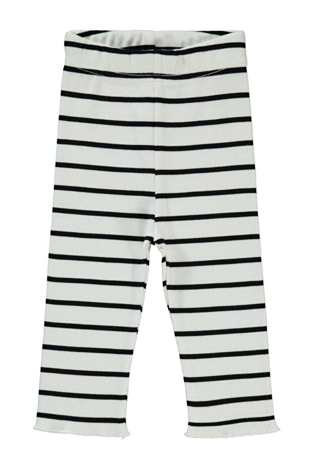Striped 6-18 Months Leggings - Black 6-9 Months
