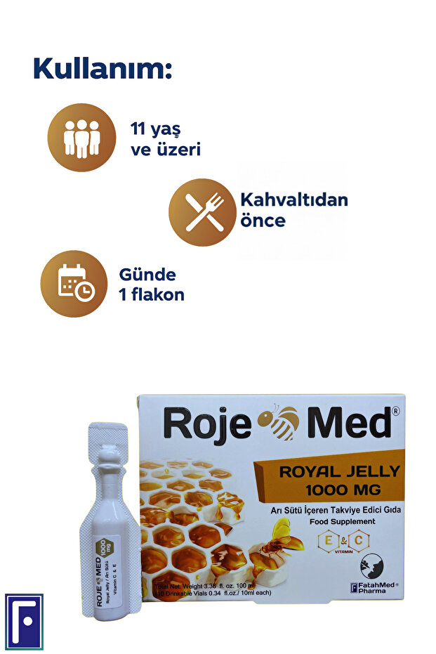 Royal Jelly 1000 Mg – Arı Sütü Fresh Vitamin C & E – 10 Shot - 5
