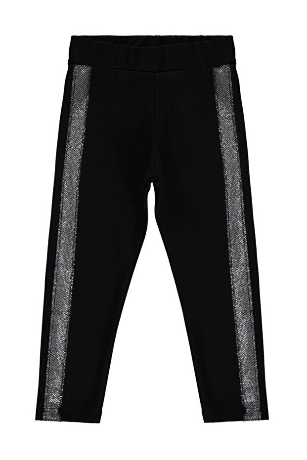 Glitter Striped Leggings for Ages 2-5 - Black 2-3 Years