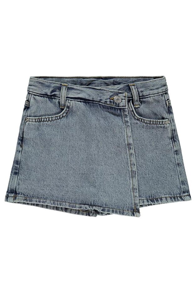 10-12 Yaş Şort - Mavi 10-11 Yaş - 2