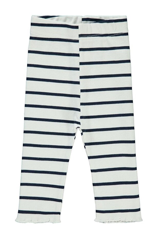 Striped 6-18 Months Leggings - Navy Blue 12-18 Months