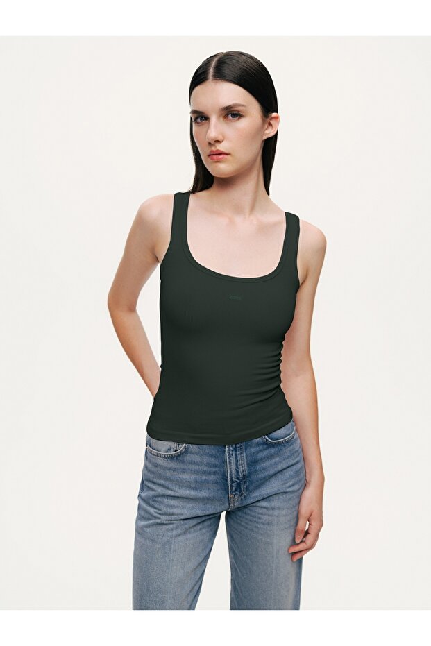 Baskı Detaylı Crop Top - 2