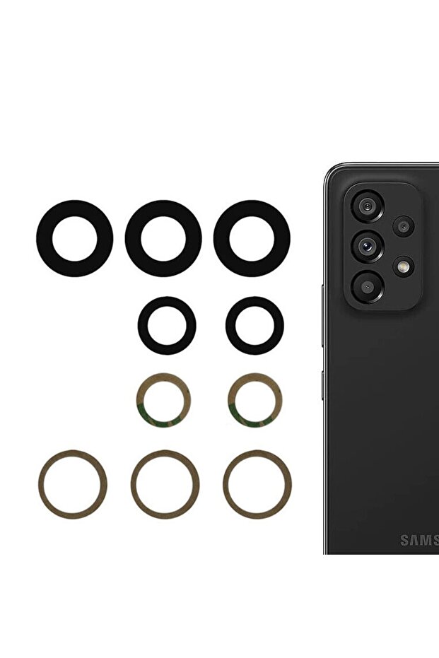 Samsung Galaxy A33 5g Rear Camera Glass Lens with Adhesive Outer Glass Sm-A336E Compatible