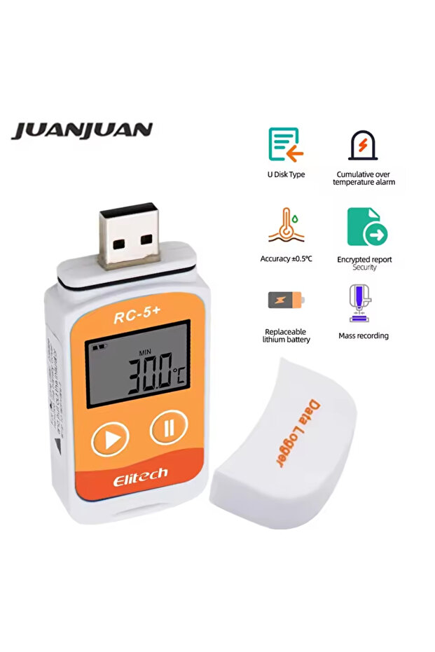 Orange Upgrade RC-5 USB Data Logger Datalogger Recorder RC-5+ PDF Temperature Data Logger Upgrade f - 1
