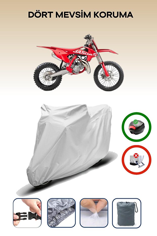حقيبة ظهر Gas Gas MC 85 متوافقة مع القماش المشمع المقاوم للماء للدراجات النارية