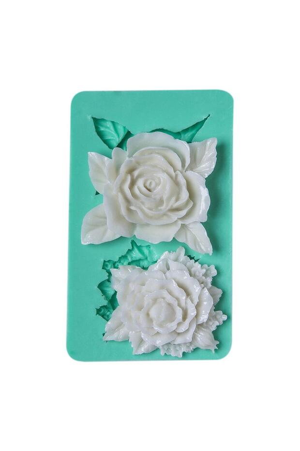 SİLİKON KALIP İKİLİ GÜL - 1