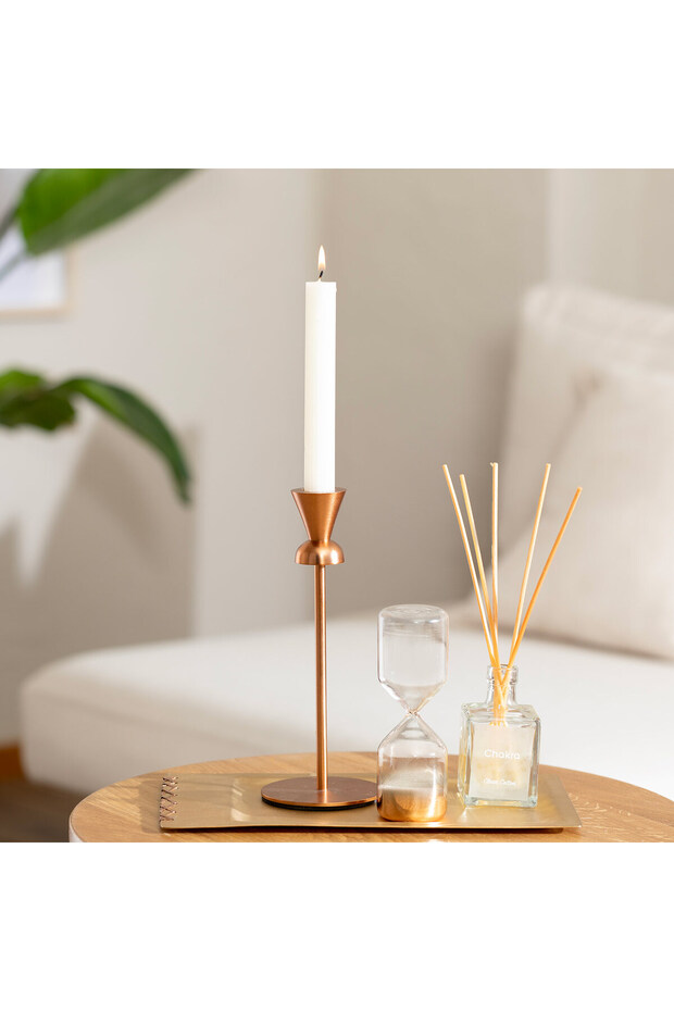 Peggy Şamdan 8x22 Cm Bakır - 2