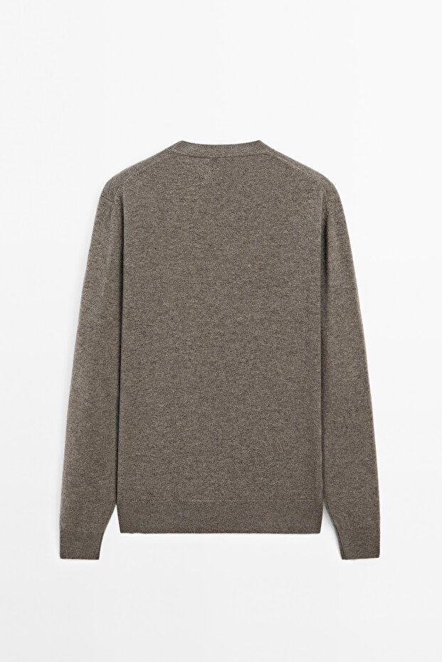 Yün karışımlı bisiklet yaka kazak - 8