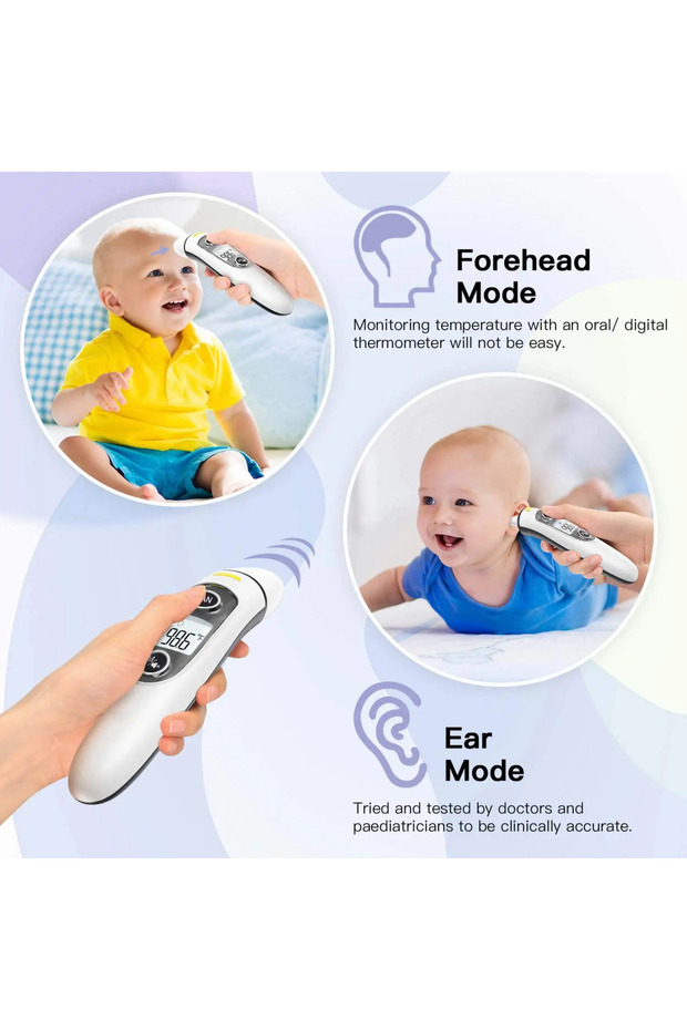 Kingclinic Digital Ear Thermometer Ear and Forehead Mode Ideal for Family Kids and Adults 1 Secon... - 4