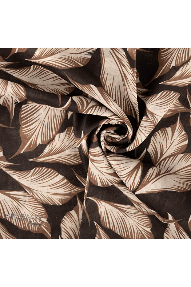 Natural Patterned Scarf - 2