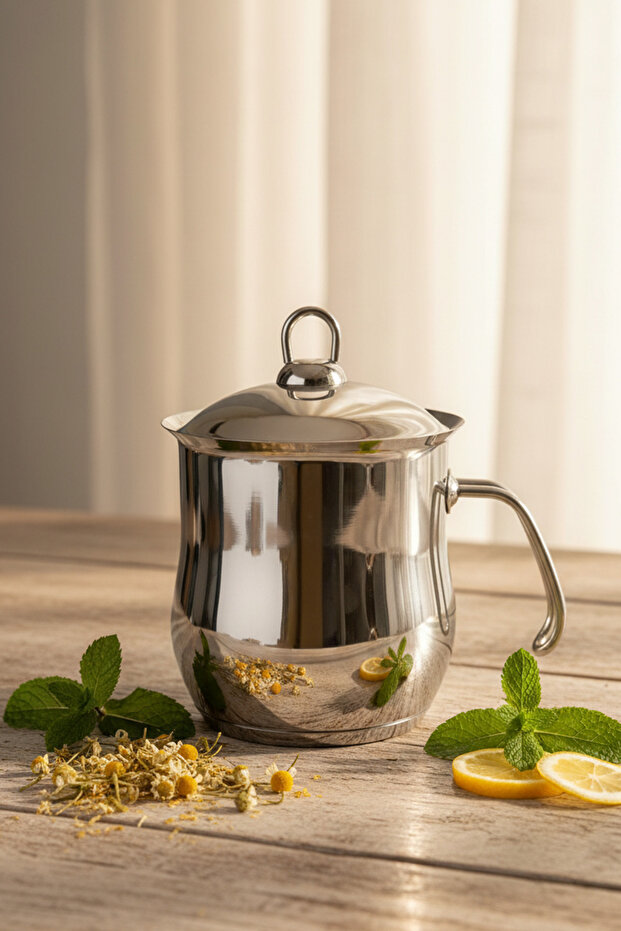 Stainless Steel 2 Liter Milk Pan Sauce Pan 2-Piece With Lid