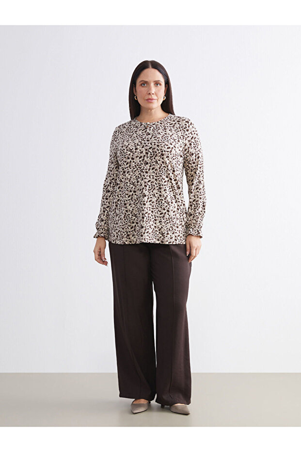 طاقم الرقبة منقوشة بلوزة - 7