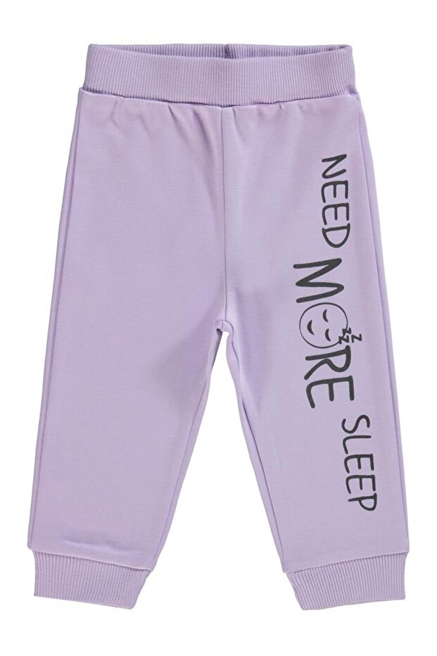 Need More Sleep Printed 6-18 Months Single Bottom Baby - Lilac 6-9 Months