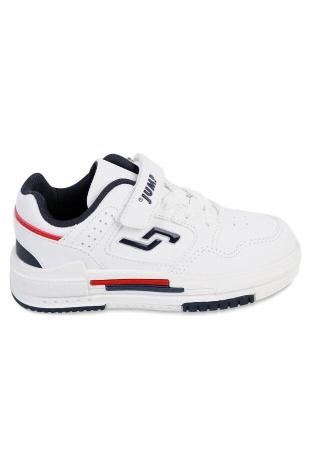 30061 White - Navy Blue Unisex Kids Sneaker Casual Sneakers