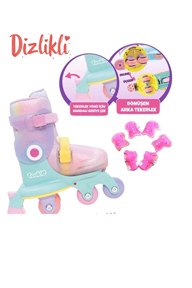 Rookie Ayarlanabilir Dönüşen Tekerlekli 2 In 1 Twisty Paten - - 1