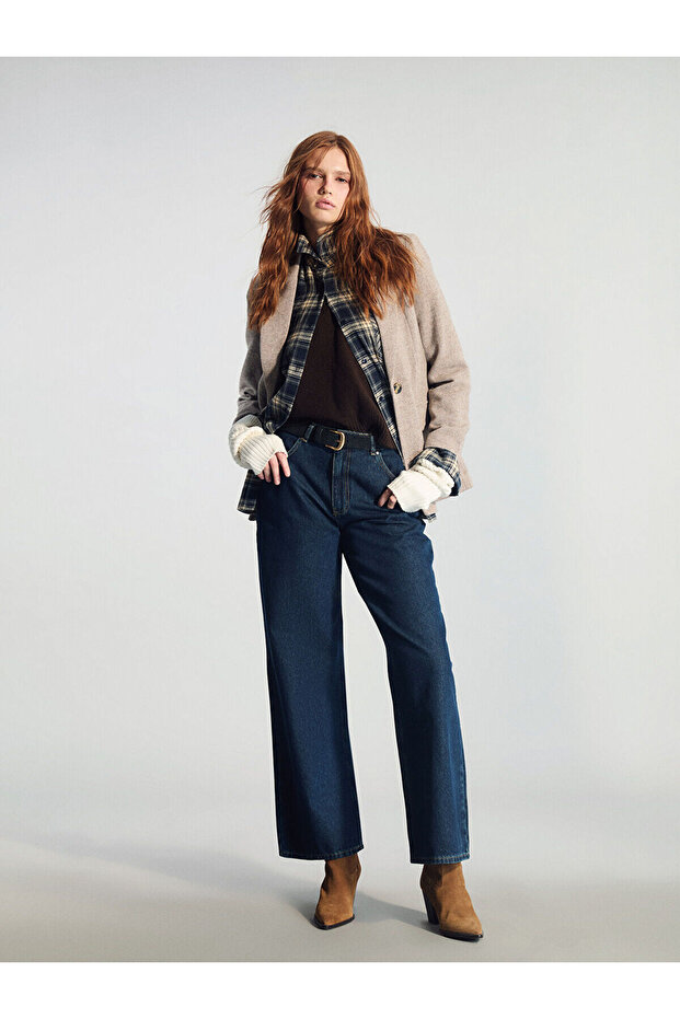 Wideleg Women's Jean Trousers