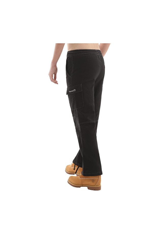 B0A6HPK0011-R Washed Duck Canvas Cargo Pant Erkek Pantolon Siyah - 5