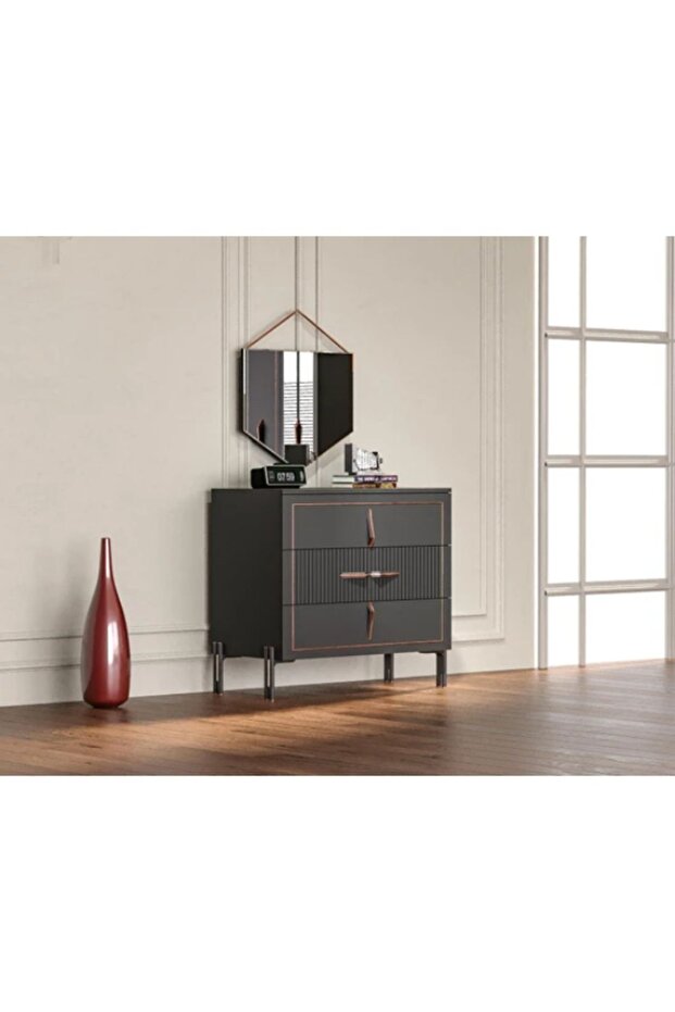 Platin 3 Çekmeceli Şifonyer-Aynalı - 1