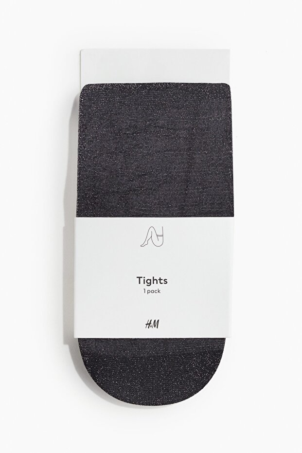 Simli Külotlu Çorap - 1