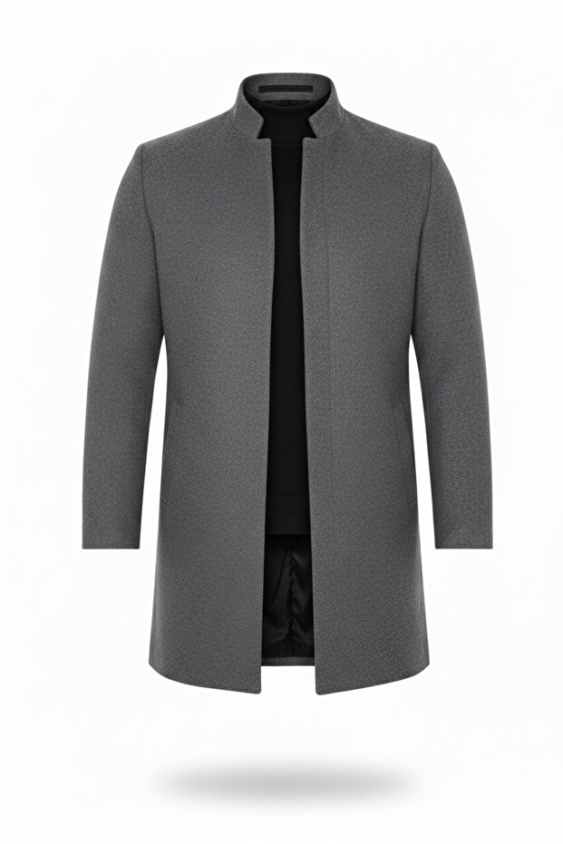 Men's Gray New Season Stamp Coat
