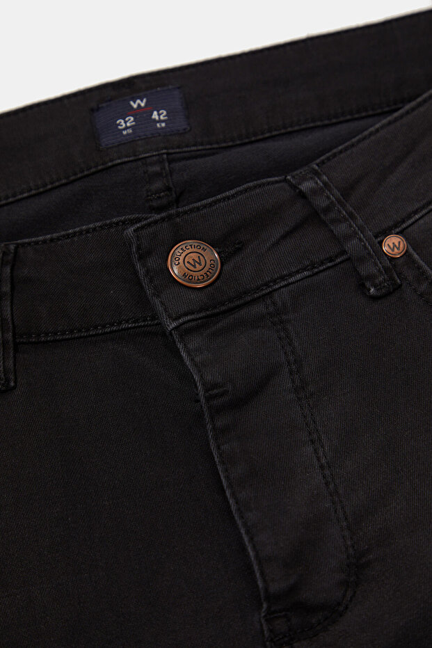 REGULAR SİYAH JEAN PANTOLON - 4