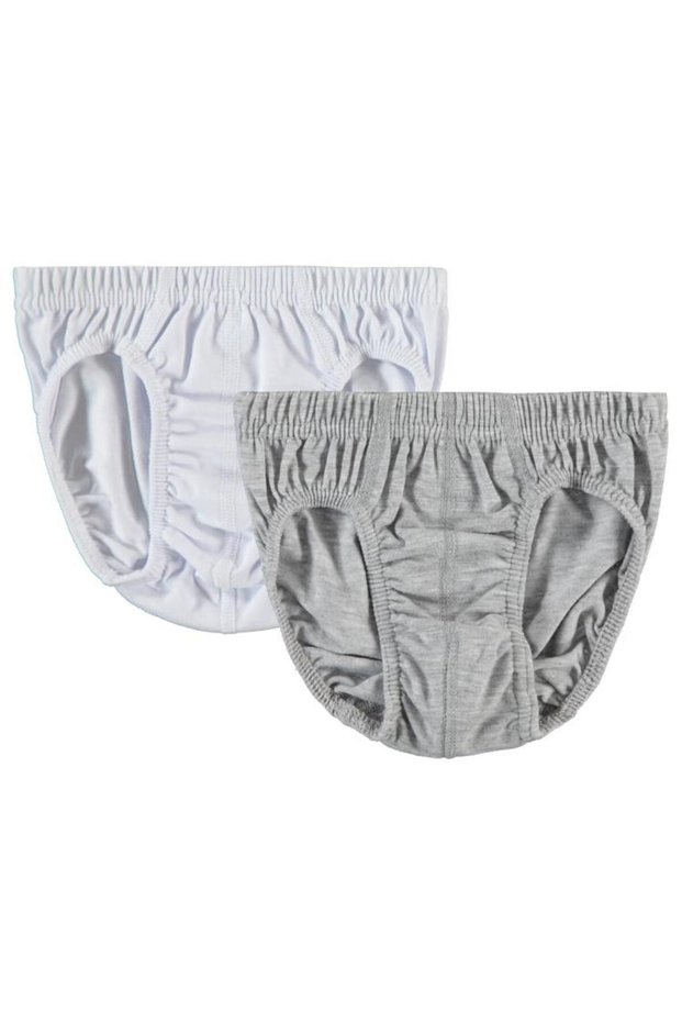 Civil Boy's Basic 2-Piece Underwear Set | Lycra Single Jersey | School Nursery and Daily Use - Gray