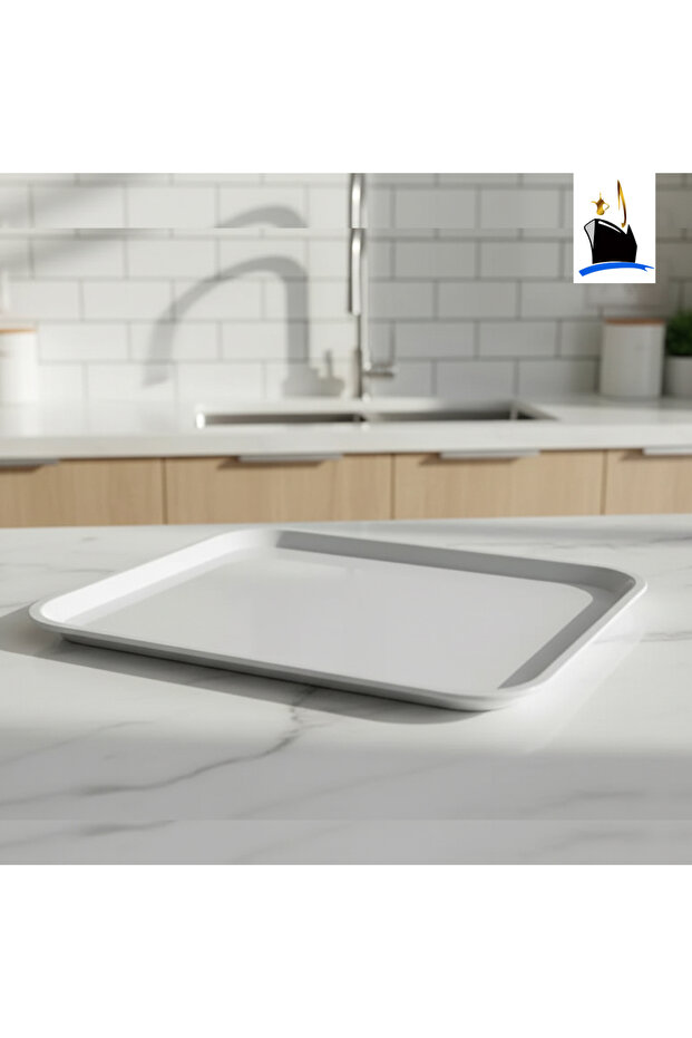 صنية تقديم صغير ابيض البجاد - 1