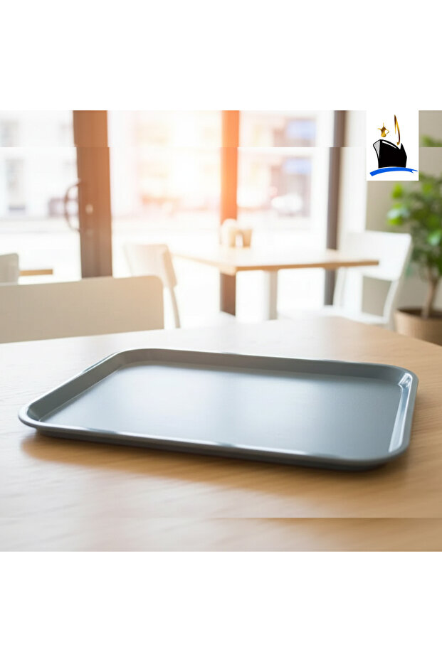 Large gray serving tray - 1