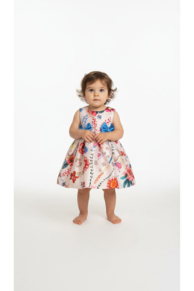 Baskılı Bebek Elbise - 7