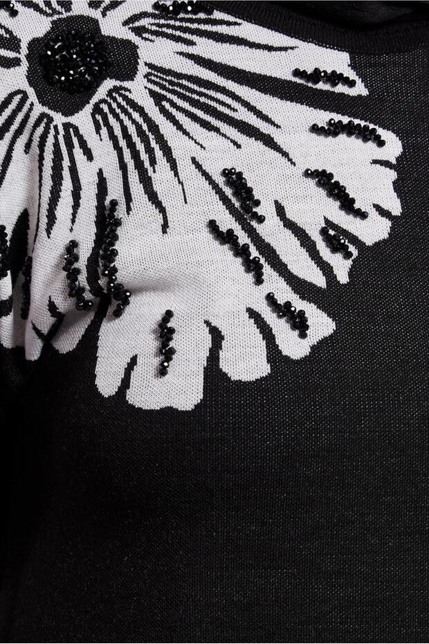 BONCUK İŞLEMELİ TRİKO TUNİK 44914 - 5