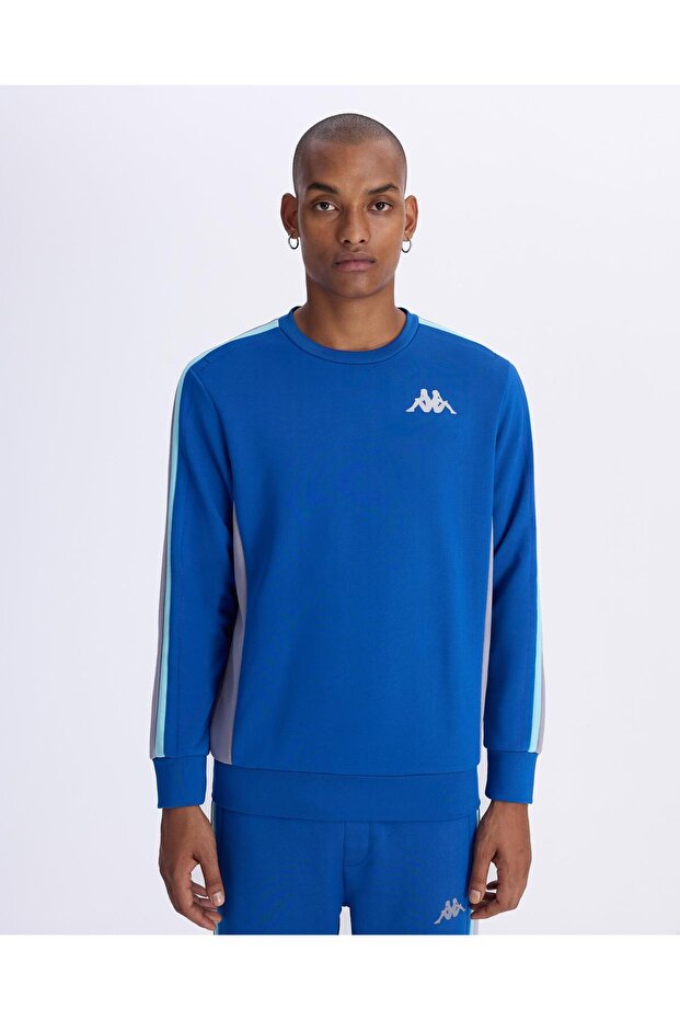 Christopher Sweatshirt Erkek Mavi-Gri Regular Sweatshirt - 1