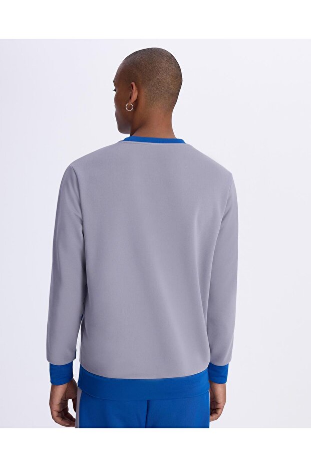 Christopher Sweatshirt Erkek Mavi-Gri Regular Sweatshirt - 4