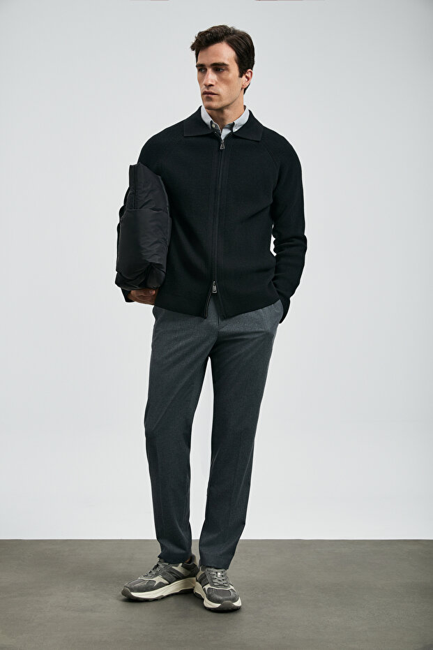 Amber Erkek Hırka Siyah - 2