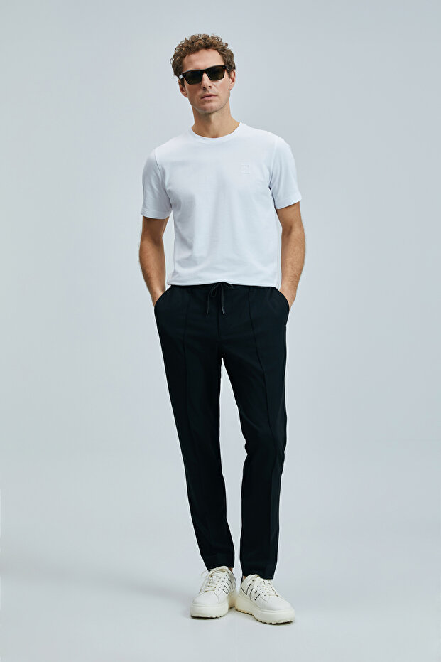 Sımon Smart Erkek Chino Pantolon Slim Fit Siyah - 2