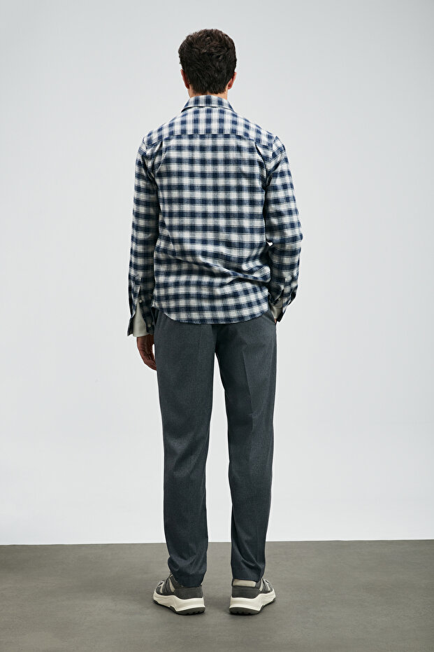 Duke Erkek Basic Gömlek Regular Fit Lacivert - 6