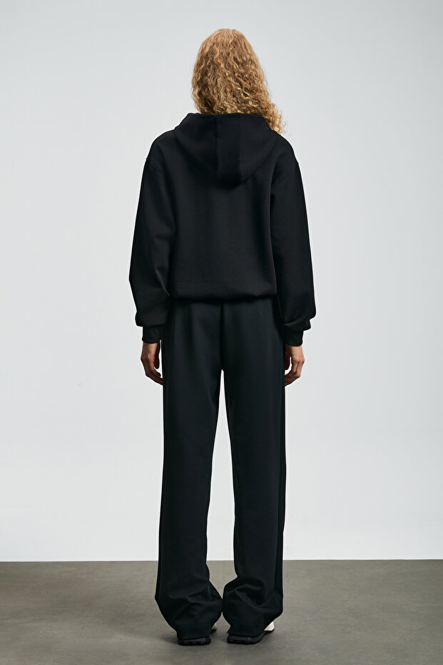 Cassa Kadın Örme Sweatshırt Siyah - 6