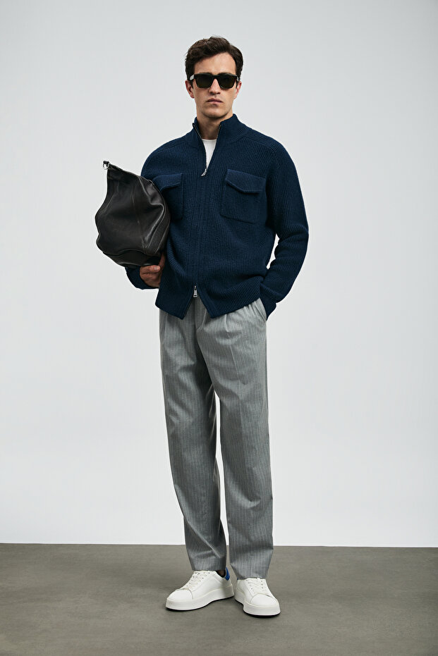 Ronald Erkek Hırka Lacivert - 2