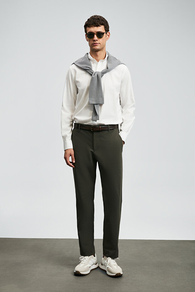 Danıel Erkek Basic Gömlek Regular Fit Beyaz - 3