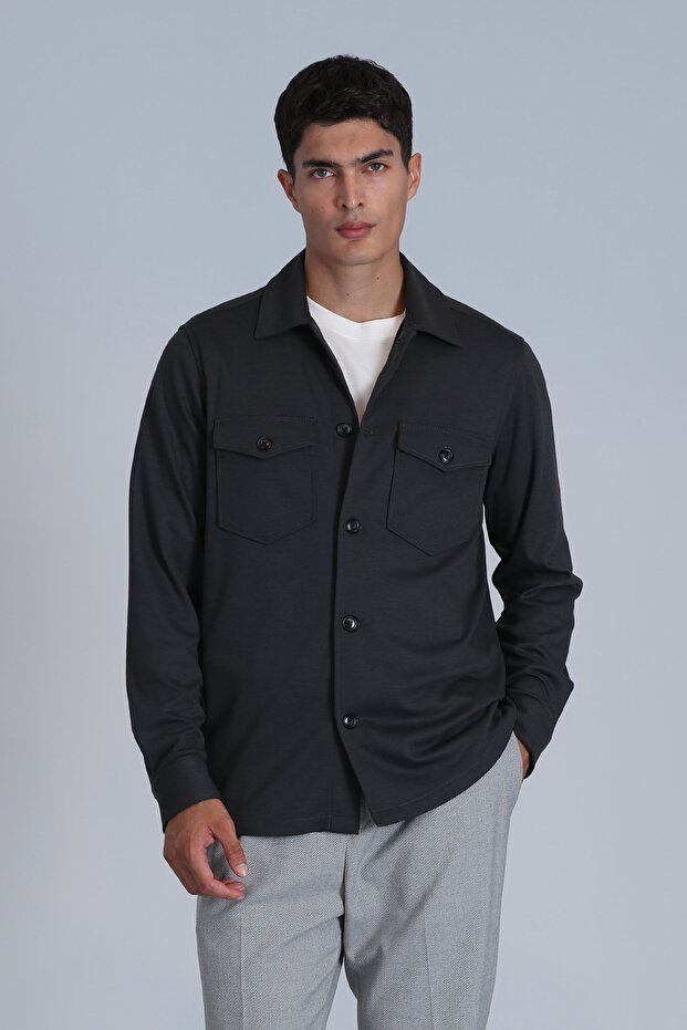 Cameron Erkek Basic Gömlek Slim Fit Haki - 2