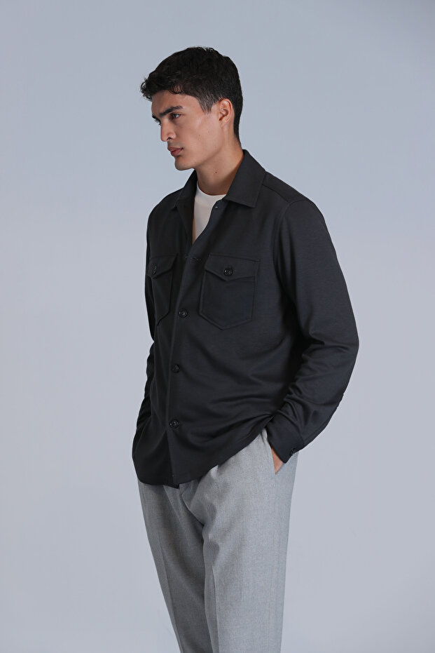 Cameron Erkek Basic Gömlek Slim Fit Haki - 5