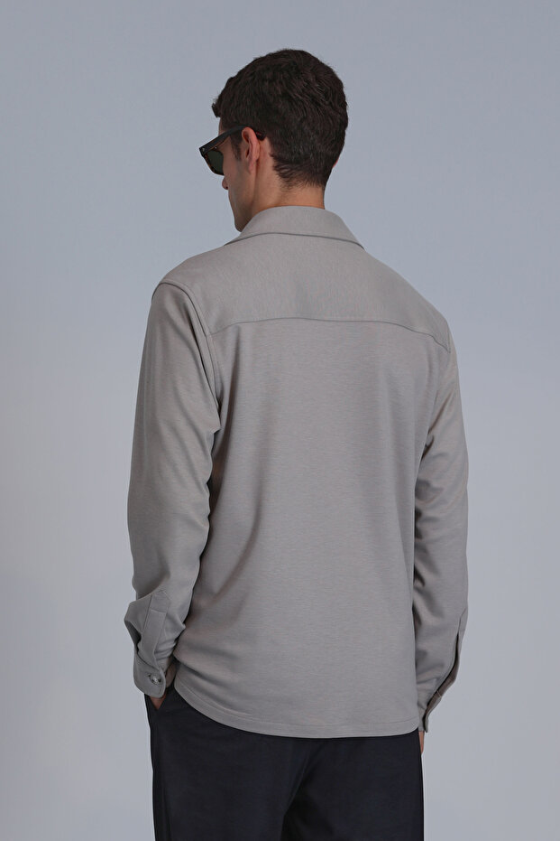 Cameron Erkek Basic Gömlek Slim Fit Bej - 6