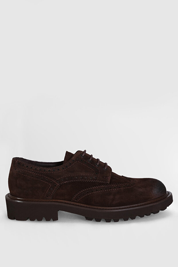 Danı Erkek Deri Ayakkabı Kahverengi - 1