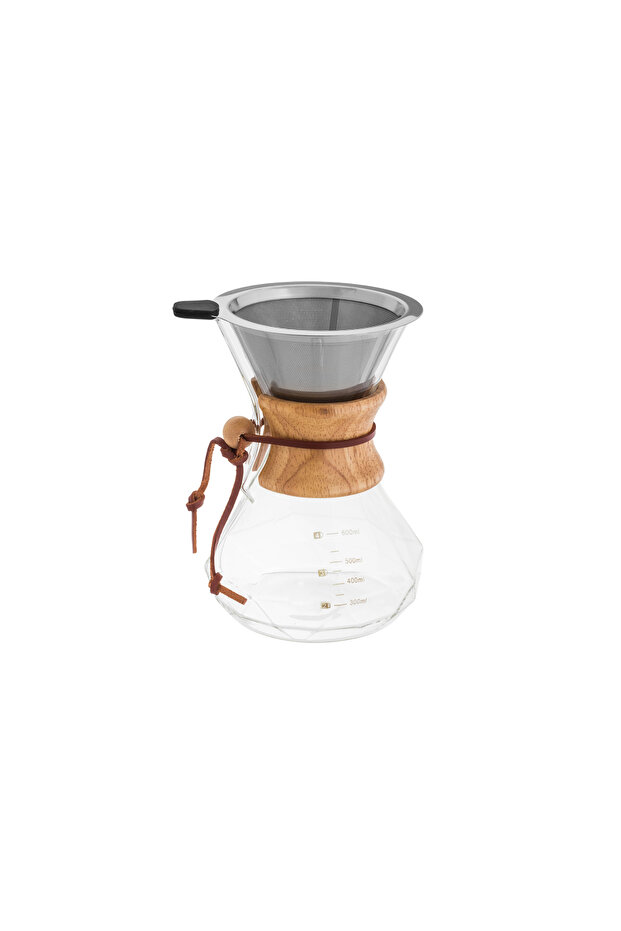 ماكينة صنع القهوة من كيمكس مع فلتر التنقيط ووظيفة التخمير - شفاف - 1