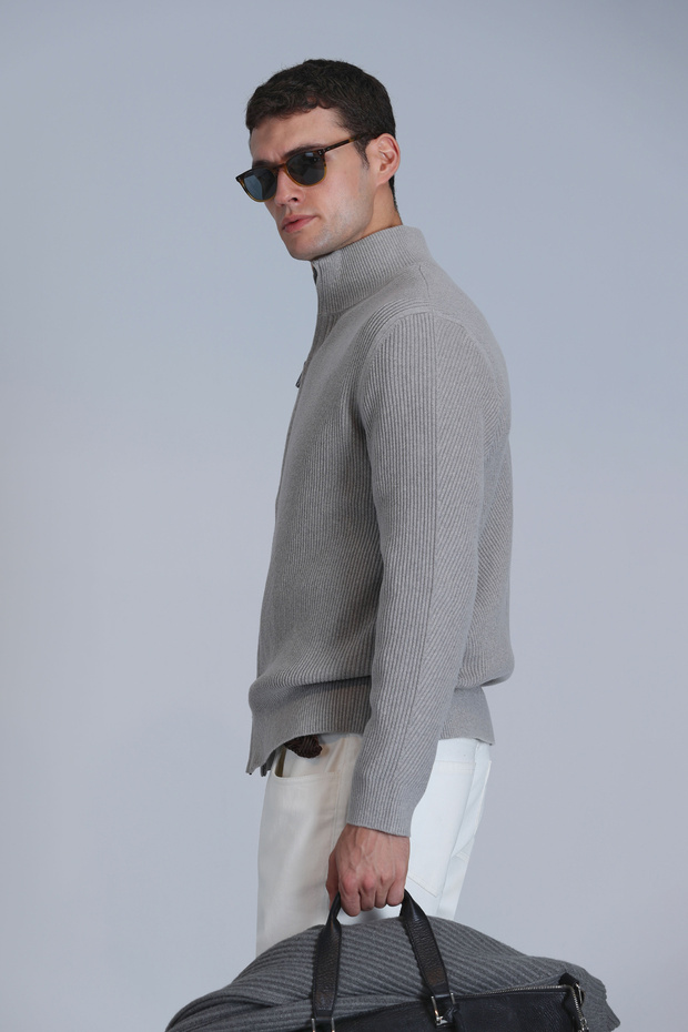 Road Erkek Hırka Vizon - 5